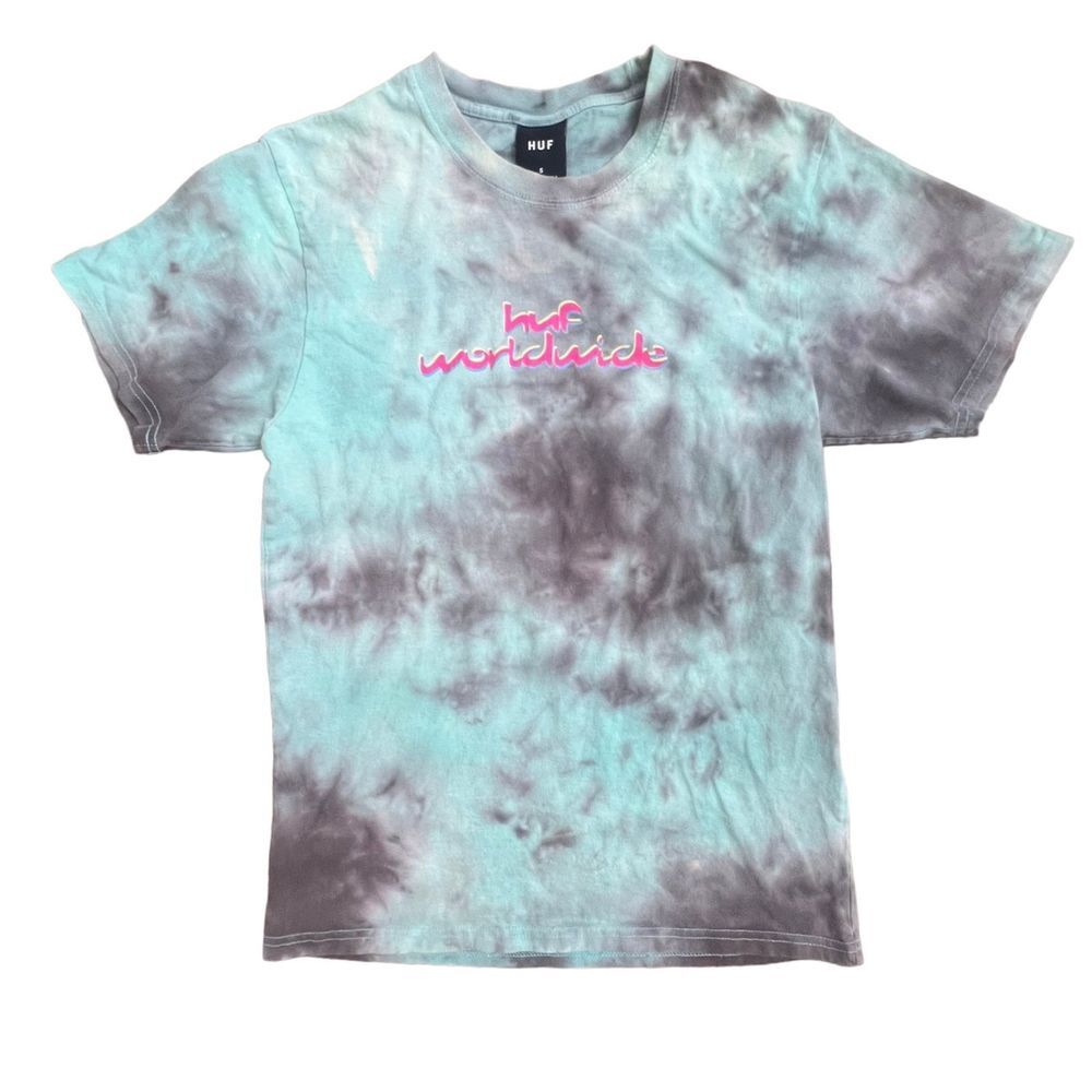 Huf Chemistry Wash Men's Teal Blue Tillys‎ Tshirt Small